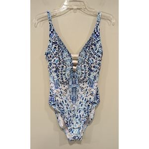 Lilly Pulitzer Jaspen One Piece Swimsuit in Call My Shell Phone Size 4